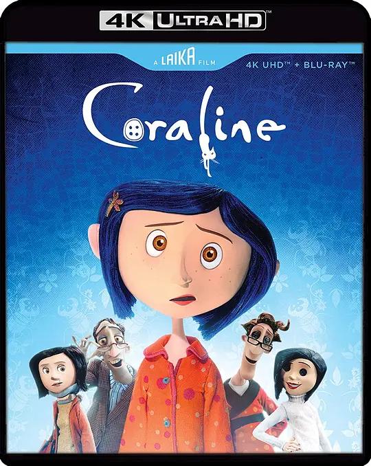 鬼妈妈 4K蓝光原盘下载 Coraline (2009) / 怪诞随意门(港) / 第十四道门(台) / 卡罗琳 / 卡罗兰 / 卡洛琳 / Coraline.2009.2160p.BluRay.REMUX.HEVC.DTS-HD.MA.TrueHD.7.1.Atmos
