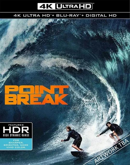 极盗者 4K蓝光原盘下载 Point Break (2015) / 惊爆点 / 新终极豪情 / 极限追捕(港) / 飙风特攻(台) / Point.Break.2015.2160p.BluRay.REMUX.HEVC.DTS-HD.MA.7.1